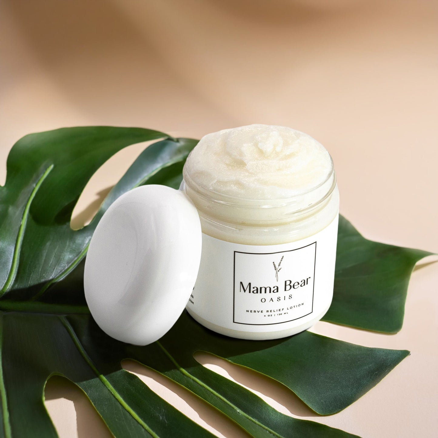 Mama Bear Oasis Neuropathy Nerve Relief Cream – Maximum Strength Lotion with Magnesium, Arnica, MSM, Aloe Vera & Vitamin B6 – Comfort for Feet, Hands, Legs & Toes